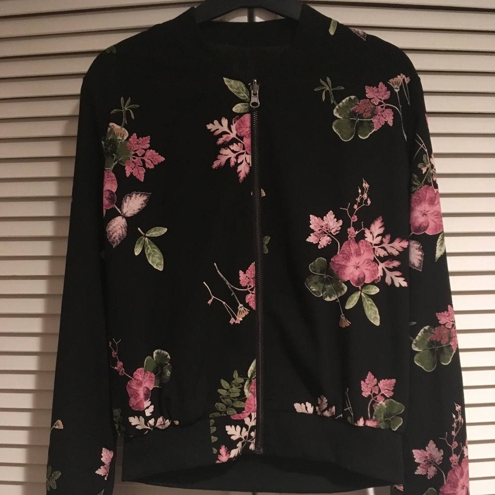 Reversible Floral Bomber Jacket